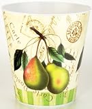 Boston International Decorative Melamine Waste Basket In Pears Design