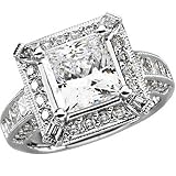 14K White Gold Diamond Engagement Ring Semimount - 1.33 Ct. - CENTER STONE NOT INCLUDED