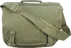 Olive Drab Danish European School Shoulder Messenger Bag