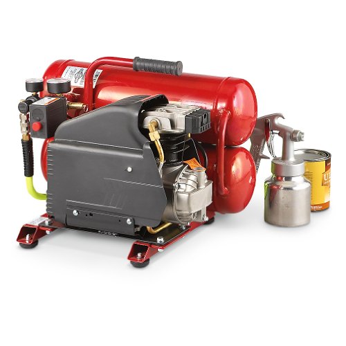 Briggs and Stratton 4 - gallon Twin - stack Serious - duty Air Compressor