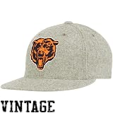 NFL Men's Chicago Bears Classics Flat Visor Flex Hat - Tw93Z (Grey  , Small/Medium)