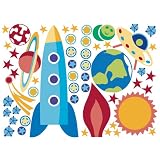 Wallies Wallpaper Mural, 2-Sheet, OK Out of this World