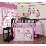 Boutique Brand New GEENNY Designer Girl DragonFly 13PCS CRIB BEDDING SET