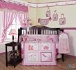 Boutique Brand New GEENNY Designer Girl DragonFly 13PCS CRIB BEDDING SET