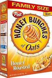 Honey Bunches of Oats Honey Roasted, 18-Ounce Boxes (Pack of 5)