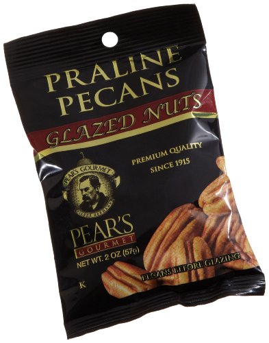 Pear's Gourmet Praline Pecans, 2-Ounce Bags (Pack of 12)