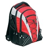 Icon-50BO-RED Bronco Notebook Backpack (Red/Black)