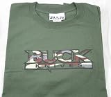 Buck Knives Logo Camo OD Green T-Shirt Size X-large by Buck