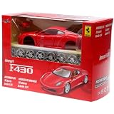Maisto - 39018 - V�hicule Miniature - Voiture Sans Pile - Kit Ferrari � Monter - �chelle 1/24 - F430 - Rougepar Maisto