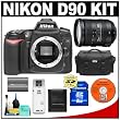 Nikon D90 Digital SLR Camera Body + Nikon 18-200mm VR II Lens + 8GB Memory Card + Nikon EN-EL3e Battery + Case + Cameta Bonus Accessory Kit