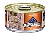 Blue Buffalo Wilderness Grain Free Canned Cat Food, Turkey Recipe (Pack of 24 3-Ounce Cans)
