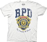 Resident Evil Capcom Action Video Game Series Protect & Serve Adult White Tee Shirt T-Shirt