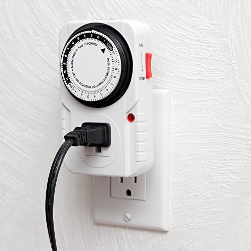 Century 24 Hour Heavy Duty Plugin Mechanical Timer Grounded