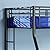 Walker Edison Twin-Over-Full Bunk Bed, Black from Walker Edison