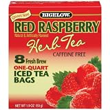 Bigelow Red Raspberry Iced Tea 8 Count Boxes Pack of 6 by Bigelow