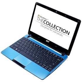Acer Aspire One 722 11.6 inch Netbook (AMD Dual-Core Processor C-50, 2 GB RAM, 320 GB, 7 Hours Battery Life, Windows 7 Home Premium) - Blue
