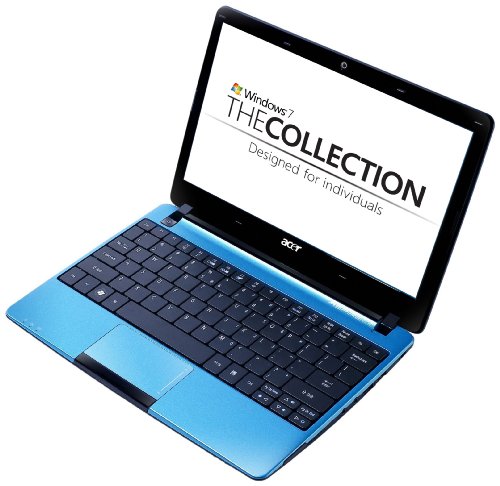 Acer Aspire One 722 11.6 inch Netbook (AMD Dual-Core Processor C-50 - 2 GB RAM - 320 GB - 7 Hours Battery Life - Windows 7 Home Premium) - Blue