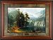 Among the Sierra Nevada Albert Bierstadt 43×33 Gallery Quality Framed Art Print Scenic Landscape