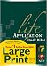 Book cover of Life Application Study Bible NLT, Large Print.