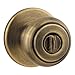Kwikset 93001-628 Cove Privacy Bed/Bath Door Knob in Satin Nickel