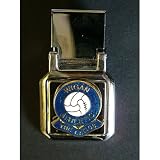 Football Club Money Clips-Wigan Athletic 'The Latics' Football Club Hinged Chrome Money Clip