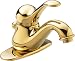 American Standard 3808.101.099 Jasmine Single-Control Lavatory Faucet, Polished Brass