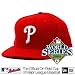 Phillies Authentic Home Performance On-field Cap W/2008 World Series Patch