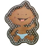 Modern Baby Boy (Dark Skin) - Dinner Plates - 8 Qty/Pack - Baby Shower Party Supplies