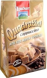 Loacker Quadratini Cappuccino Wafer Cookies (220g)