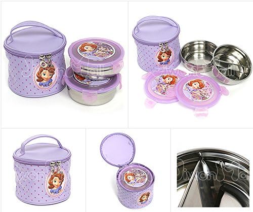 Disney Little Princess Sofia Stainless Two-tier Round Lunch Box 042134