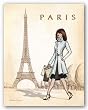 Paris by Andrea Laliberte 11"x14" Art Print Poster