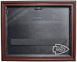 NFL Kansas City Chiefs Removable Face Jersey Display -Mahogany with Museum Quality UV Upgrade