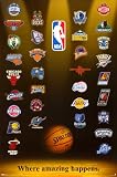 NBA - Team Logos Poster Print, 22x34 Poster Print Poster Print, 22x34 Poster Print, 22x34