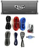BOSS AUDIO AR2400.4 2400W 4 Channel Car Amplifier AR24004+Remote+8 Ga Amp Kit