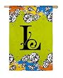Gablecrest Monogram Silk Reflections Regular Size Flag - L Gablecrest Monogram Silk Reflections Regular Size Flag - L