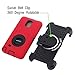 Galaxy Note 4 Case, Honeycase Military Extreme-Duty Shockproof Rugged Hybrid Armor Case Cover With Belt Clip Holster Rotating Kickstand and Screen Protector for Samsung Galaxy Note 4 (Red)