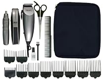 Wahl Men's Deluxe Gift Set Clipper, Trimmer & Nasal Trimmer Titanium 79305-2017