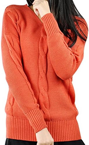 DDOL Womens Polo Neck Knit Elasticity Long Sleeve Slim Sweater Jumper