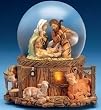 Fontanini Musical Lighted Nativity Stable Scene Christmas Glitterdome