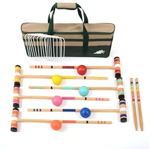 Lion Sports Select 6 Player Croquet Set, 26-Inch