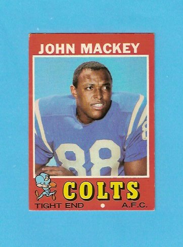 John Mackey 1971 Topps Football Card (Baltimore Colts)