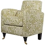 angelo:HOME Grant Chair with Lotus-Green Floral Upholstery