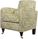 angelo:HOME Grant Chair with Lotus-Green Floral Upholstery