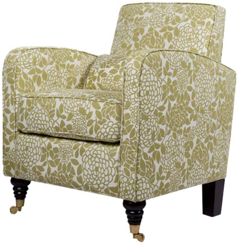 angelo:HOME Grant Chair with Lotus-Green Floral Upholstery