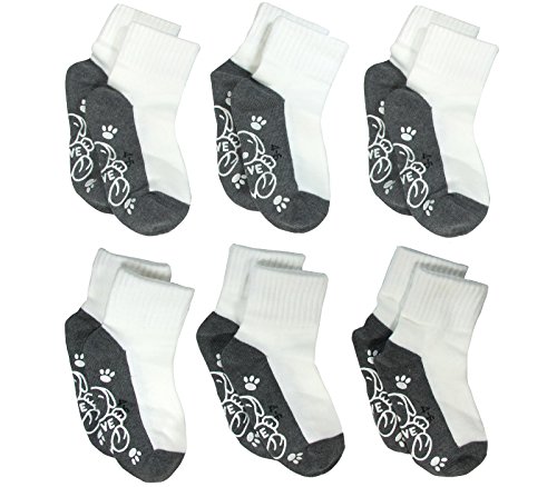 Lucky Lucky 6 Pack Non Skid Socks for Unisex Boys Girls Comfort and Softness Socks for 5-7 Years