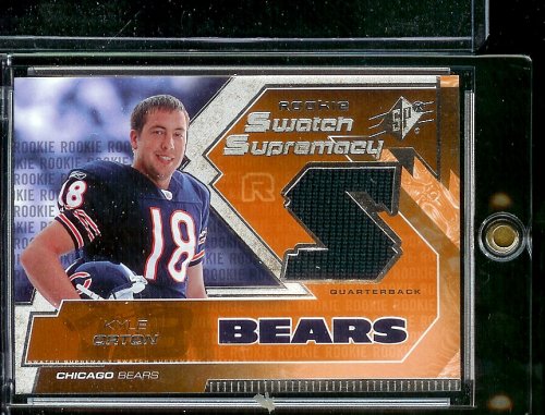 2005 SPx Kyle Orton Rookie Swatch Supremecy Jersey Chicago Bears Football Card - Mint Condition - Shipped In Protective Display Case