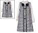 Rare Editions Girls 7-16 2-Piece BLACK IVORY RUFFLE HOUNDSTOOTH Jumper Dress Set
