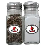 Review Bergamot  / Louisville Cardinals NCAA Logo Salt/Pepper Shaker Set