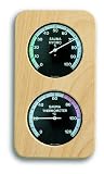 Produkt-Bild: TFA Artikel 40.1004 Sauna-Thermo-Hygrometer / Haar-Synthetik / Rahmen Massivholz / 24 x 12,9 cm