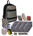 SOS Grab-n-Go Emergency Kit - 4 Person 3day / 72 Hour Backpack (Grey)